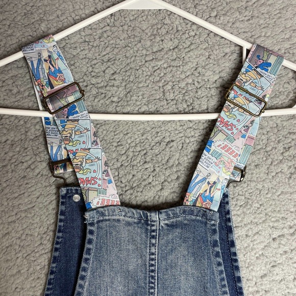Rare Betty And Veronica By Rachel Antonoff Comic Strip Jean Overalls Size S - Picture 11 of 16